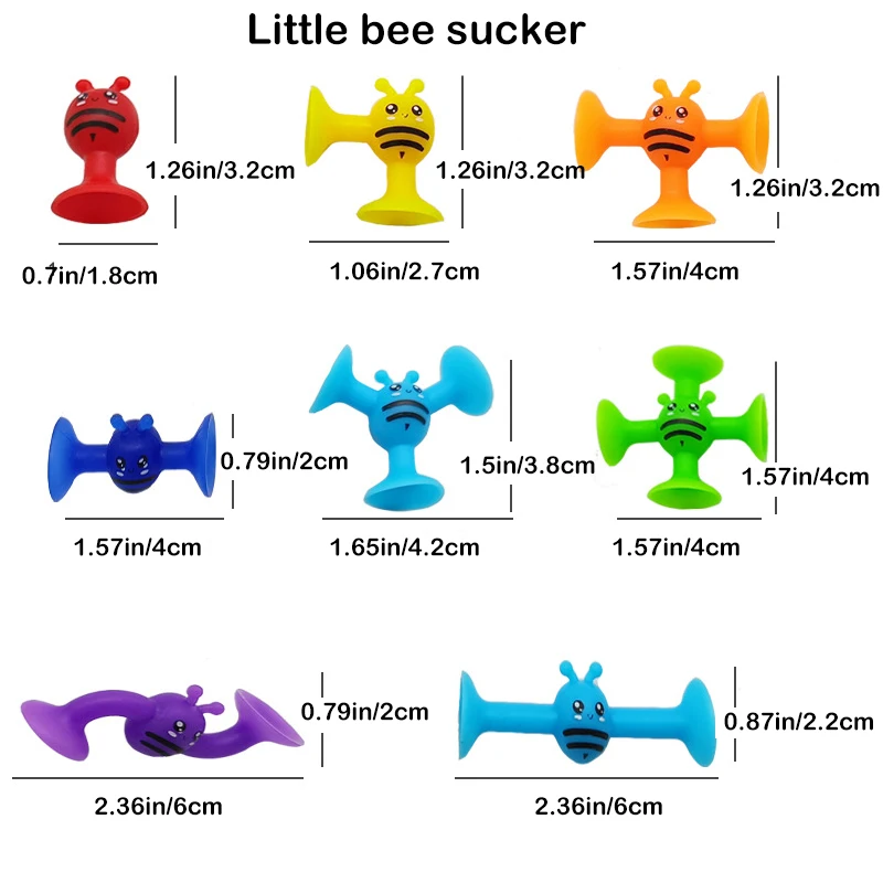 Bienen-Saugnapf-Spielzeug, weiche Bausteine, Pop-Sauger, kleines Wurf-Dart-Set, interaktives Eltern-Kind-Spiel, Geschenk für Kinder – Detail 1