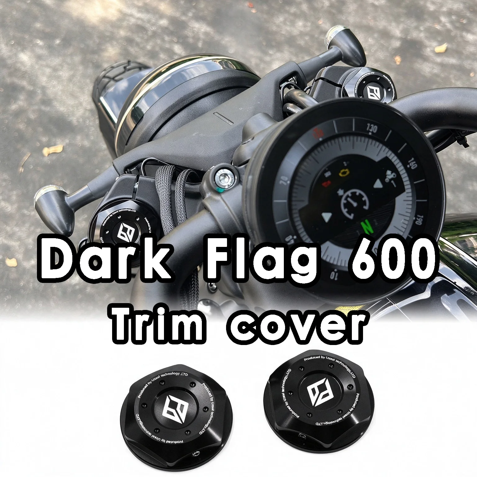 Benda Dark Flag 600 6061 Aluminum Motorcycle Yoke Cap Front Fork Cap Steering Column Shock Absorber Covers