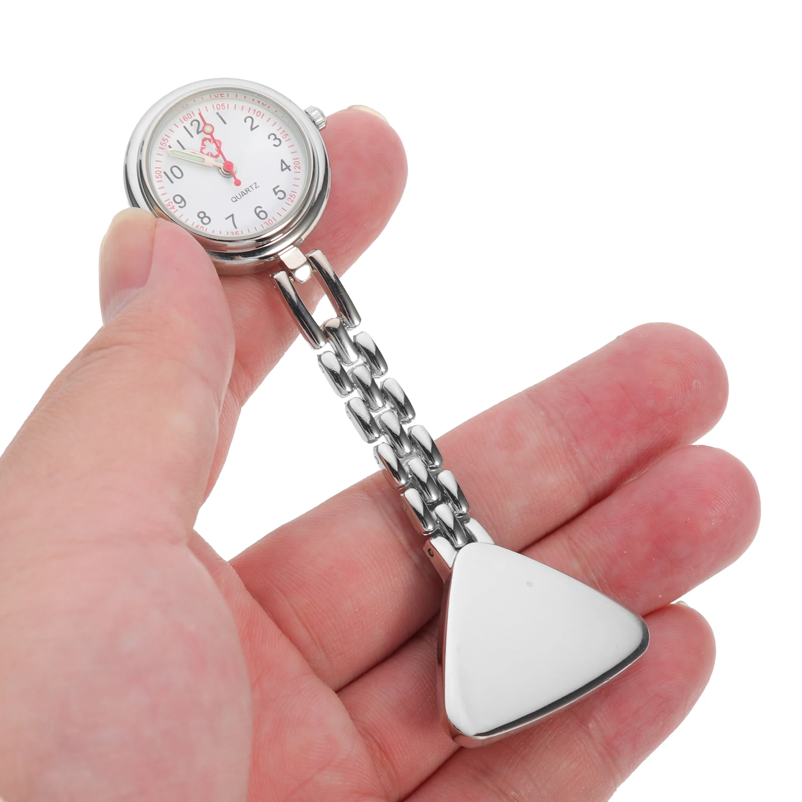 

1 pc Luminous Metal Nurse Watch Quartz Alloy Portable Pocket Watch for Kids Elderly Durable School Gift Clear Scale Small Error