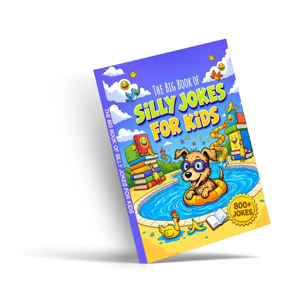 1pc The Big Book of Silly Jokes for Kids, 800+ Funny Jokes and Kid-Friendly Humor for Home, Classroom, Travel, and Family Time