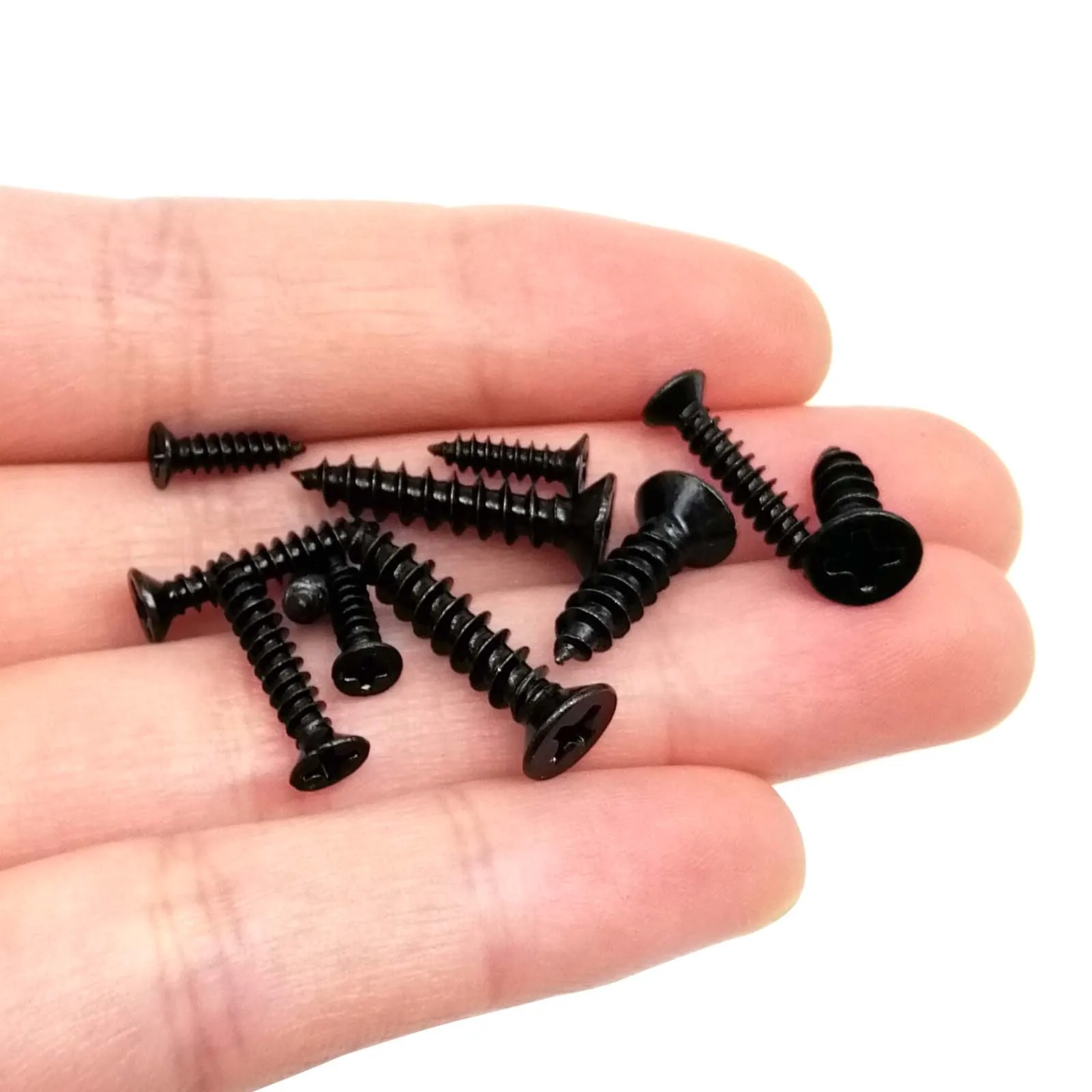 1 Kit Black Steel Cross Phillips Flat Countersunk Head Self-tapping Wood Screw Mix M1 M1.2 M1.4 M1.7 M2 M2.6M3 M4 Assortment Set image 5