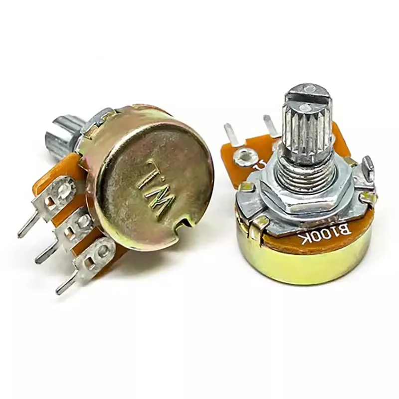 5Pcs/Lot Potentiometer Resistance WH148 3Pin 1K 2K 5K 10K 20K 50K 100K 500K  1M Ohm Linear Taper Rotary Resistor  B10K B100K