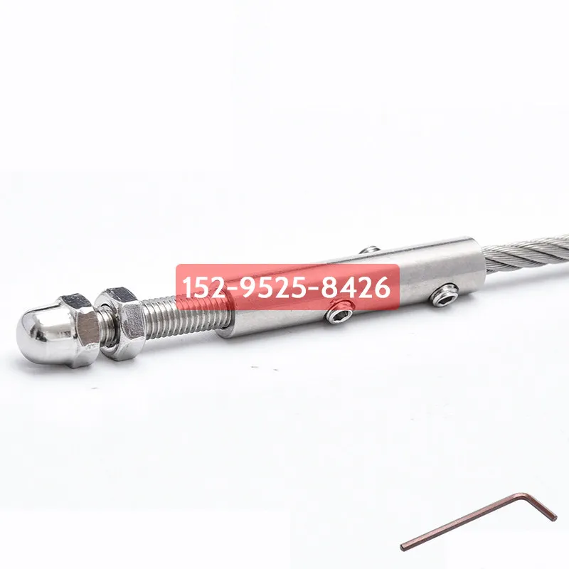 Drahtseil-Verriegelungsriegel, Stahlkabel-Kopfschutzhülse, Handschraube, Verriegelungsklemme, Befestigungselemente, Schnallenstift, volle Größe 2–20 mm – Detail 8