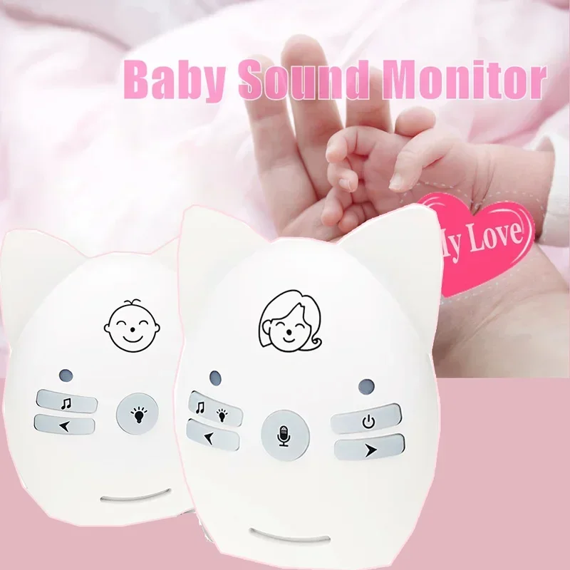 V30 Digital Safe LED Night Light Sleep Music Baby Sound Monitor Audio Built-in MIC and Speaker for Two-way Audio Monitoring