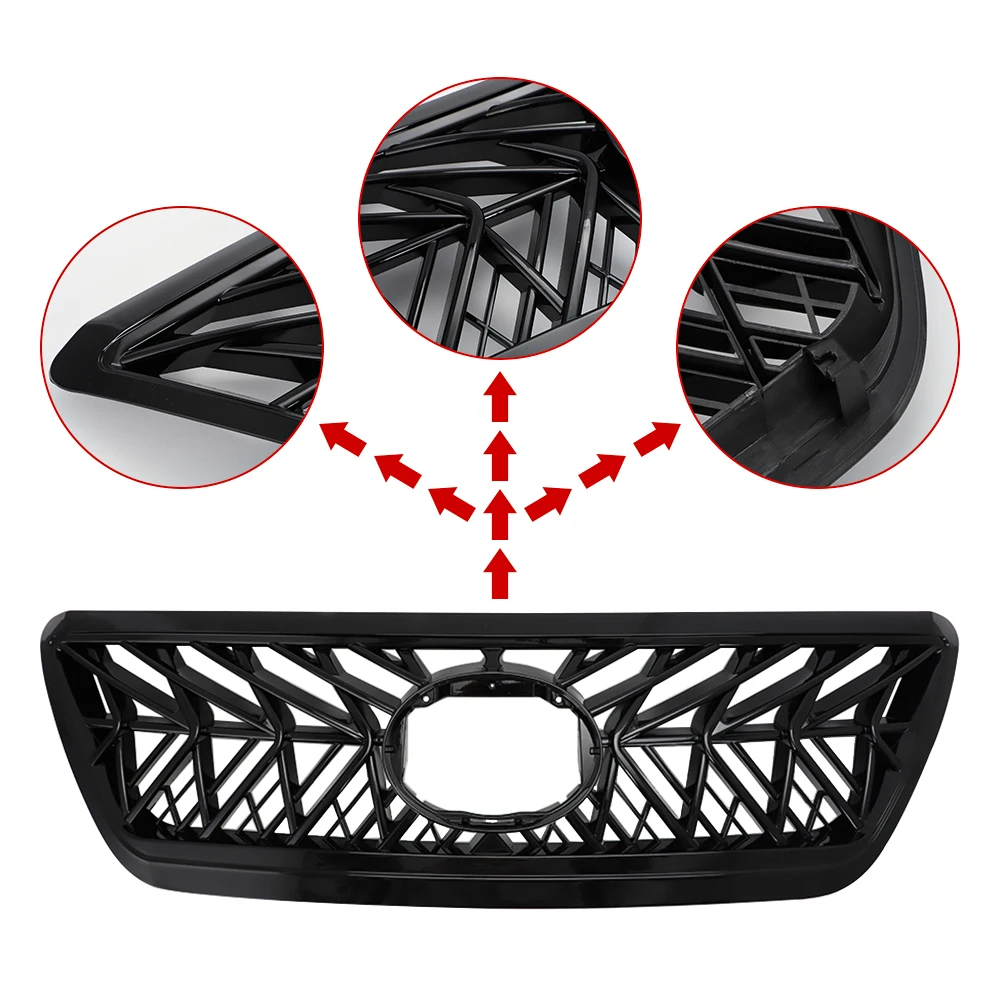 Car Front Bumper Grill Mask For Lexus GX470 2003 - 2009 Radiator Grille Racing Grills Net Cover Protector Exterior Accessories