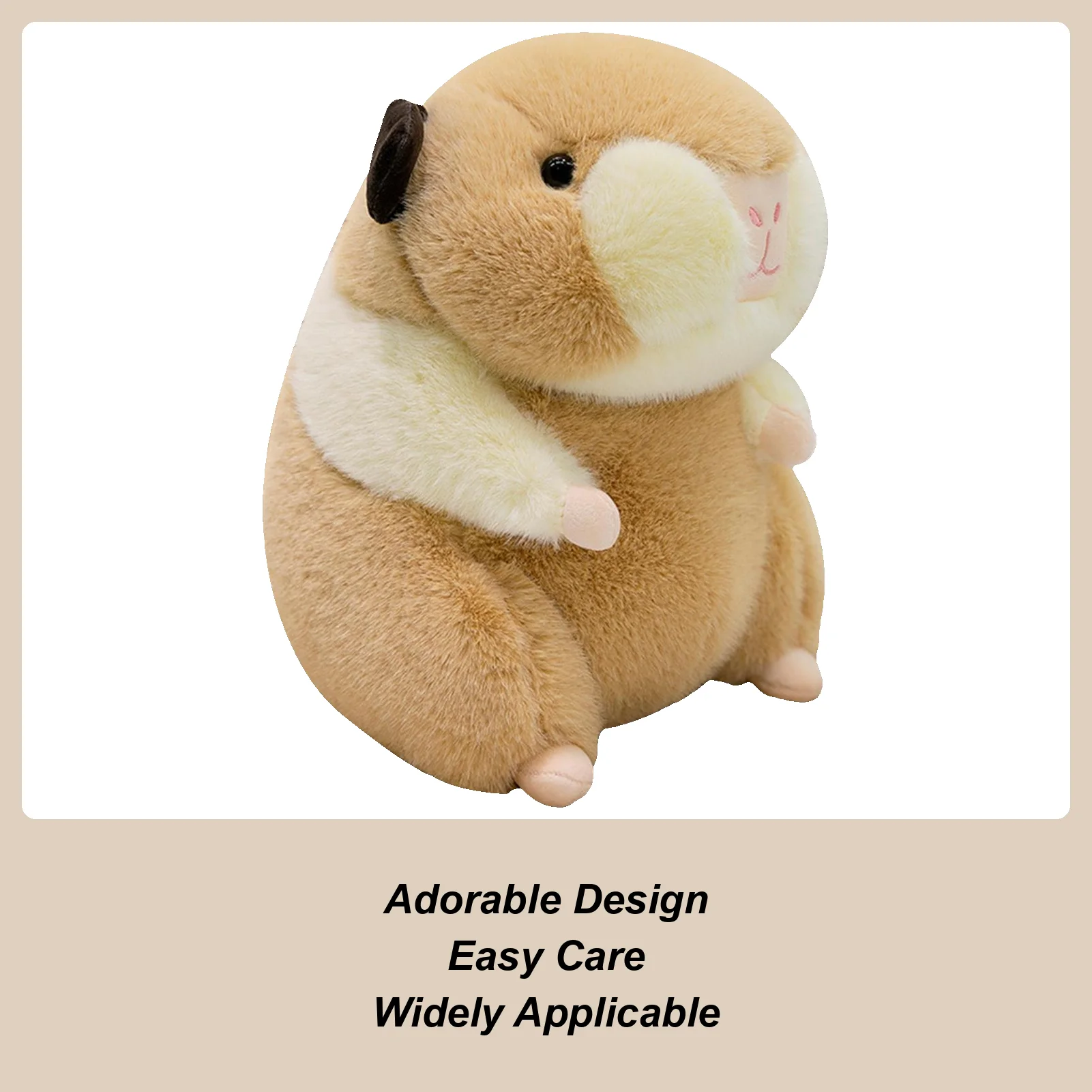 

Хомяк, чучело, 11,8 дюйма, милая мягкая мультяшная кукла, игрушка-хомяк для детей, для взрослых, мальчиков и девочек, детей, Рождество, день рождения