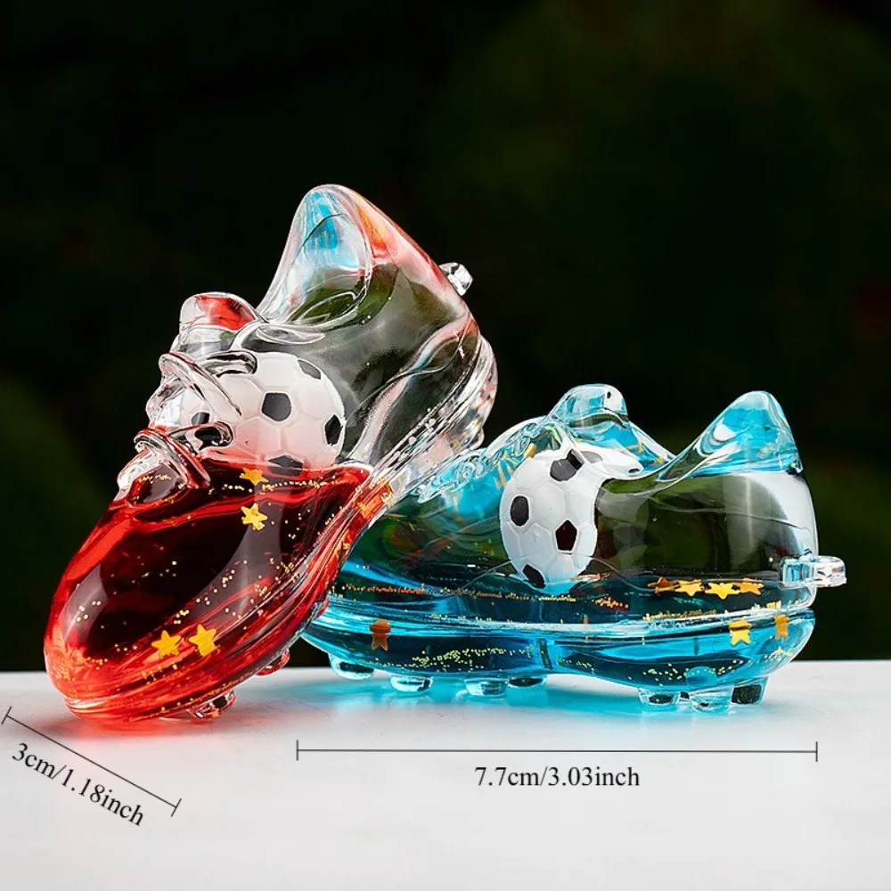 1-10Pcs Creative Football Shoes Quicksand Bottle Keychain， Football Carnival Games Birthday Party Gift Gift Prize Commemoration
