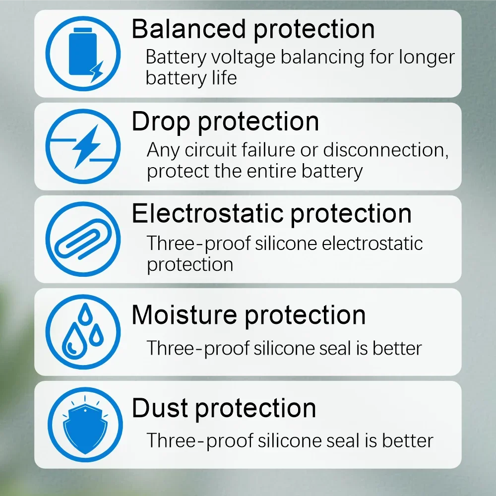 BMS 8S 28.8V 15A/20A/30A لوح حماية PCB ليثيوم مع سلك توازن وNTC، منفذ مشترك، بطارية ليثيوم أيون BMS