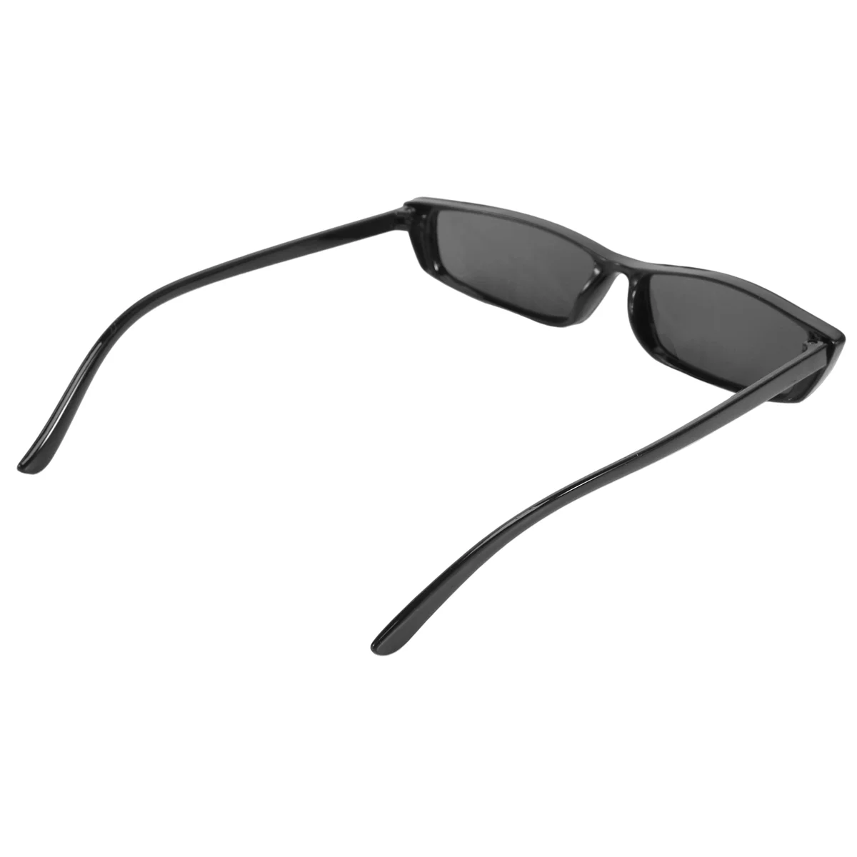 Gafas de sol rectangulares Vintage para mujer, montura pequeña, gafas Retro, S17072, montura negra