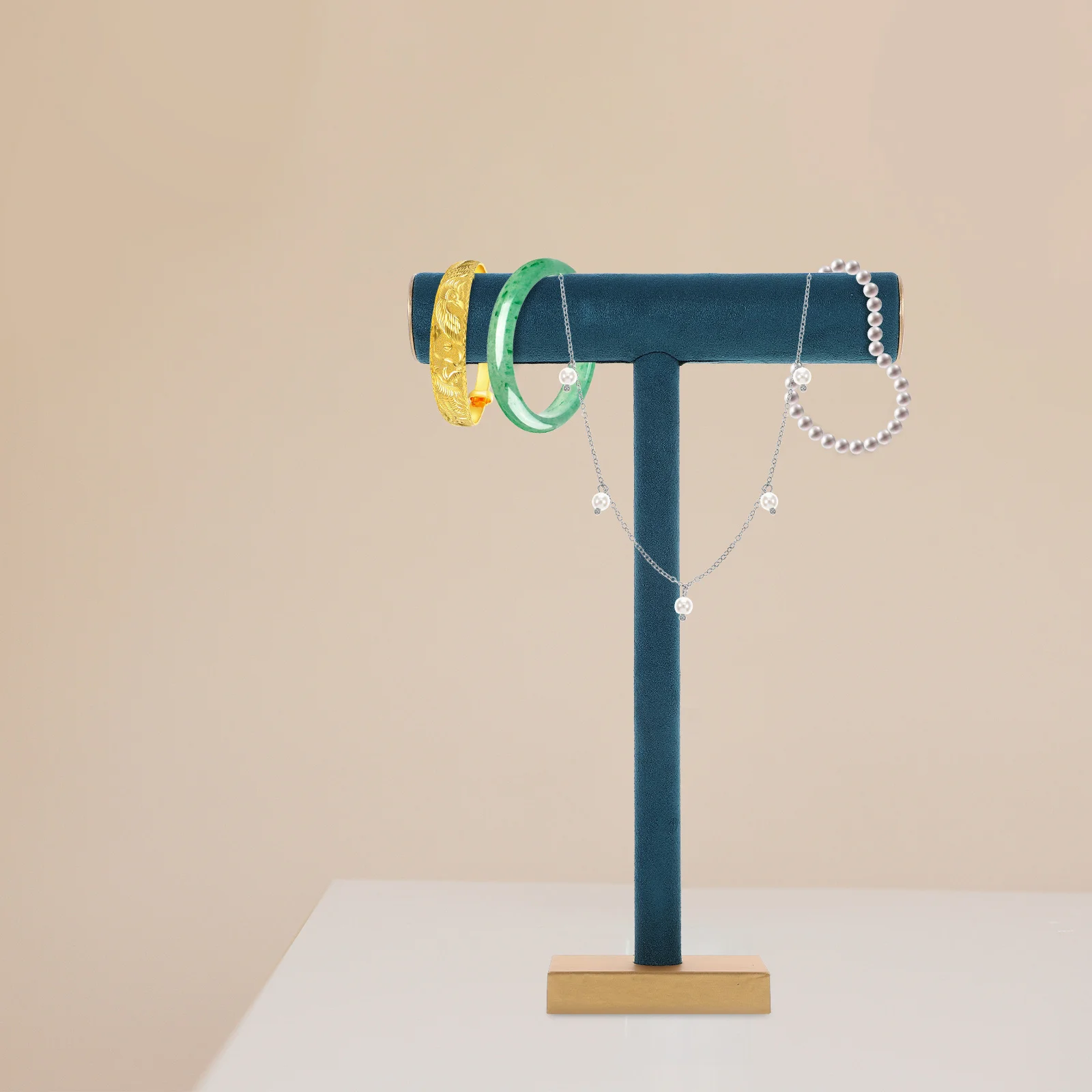 

T Jewelry Display Holder Resin Stand Lightweight Organizer for Necklaces Bracelets Earrings Practical Decorative Gift for Home