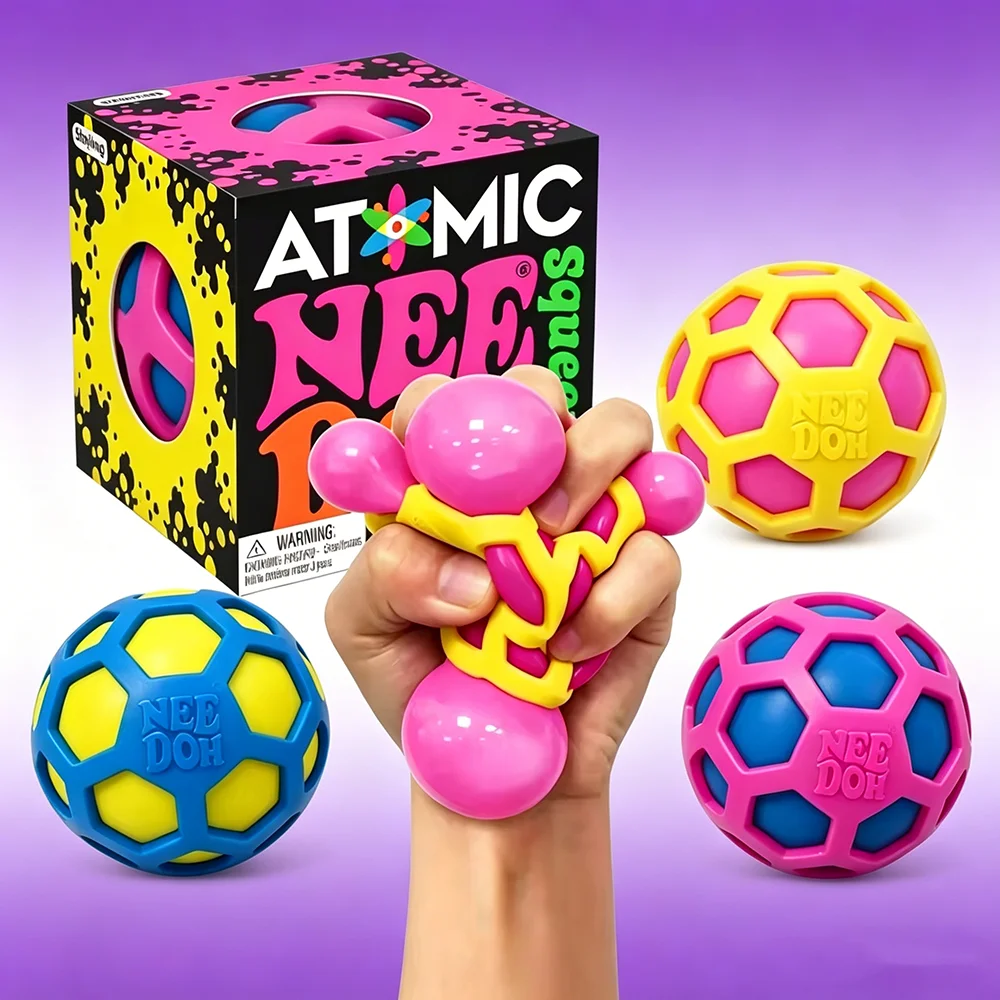 Schylling Needoh Atomic Stress Relief Ball squishies toy blind box Adult Party Gift Tool stress relief toy fidget toys
