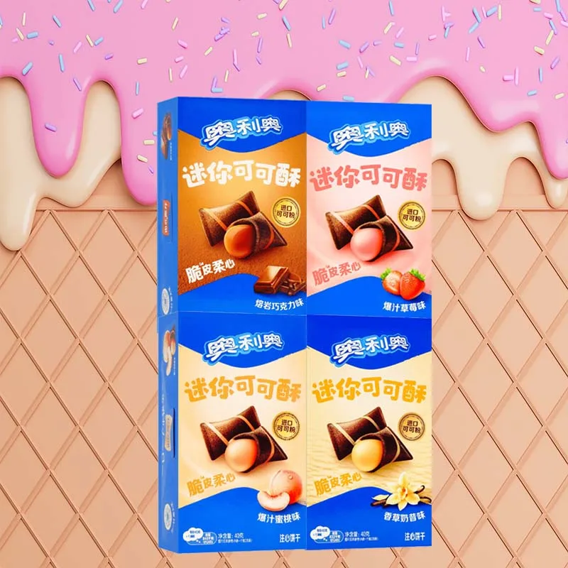 4 упаковки мини-какао-кондитерских изделий Oreo 1,41 унции (40 г)