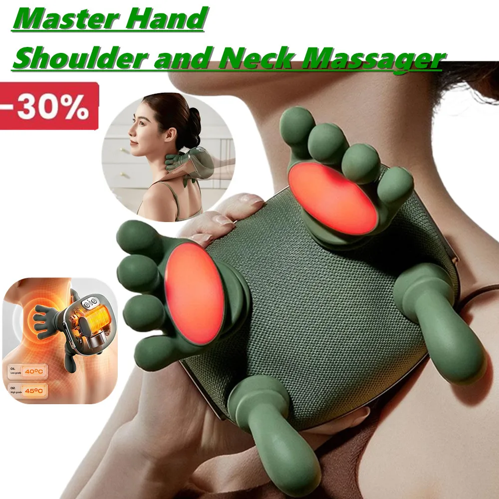 

Новый 3-уровневый массажер для рук, плеч и шеи, с подогревом, для снятия усталости, расслабления мышц, глубоких тканей, шиацу, спины, шейного массажа