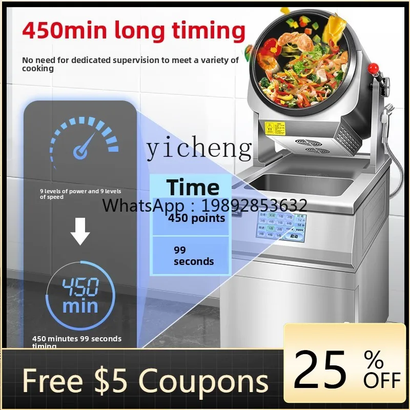 ZZ commerciële elektrische verwarming desktopkast volautomatische kookrobot kantine gebakken rijstnoedels