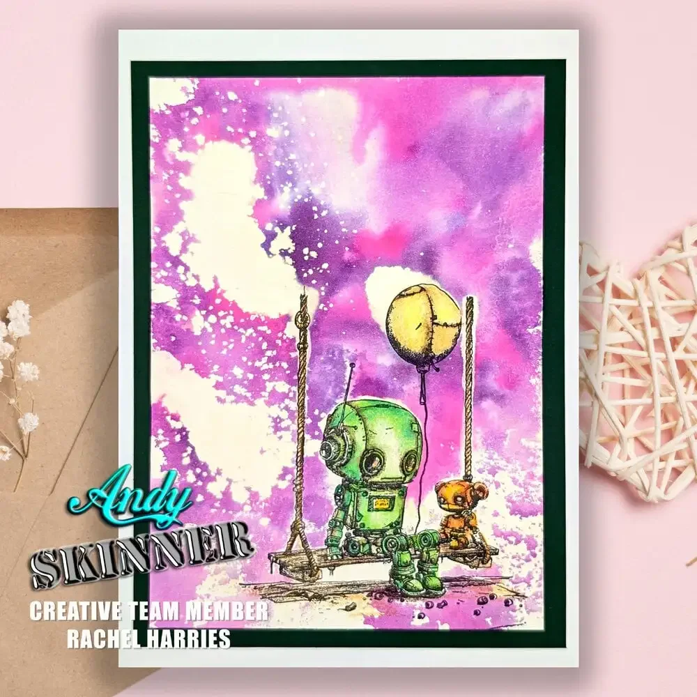The Robot Has an Antenna on Its Head Clear Silicone Stamps for DIY Scrap Booking Bullet Journal Craft Supplies Stamp Photo Album