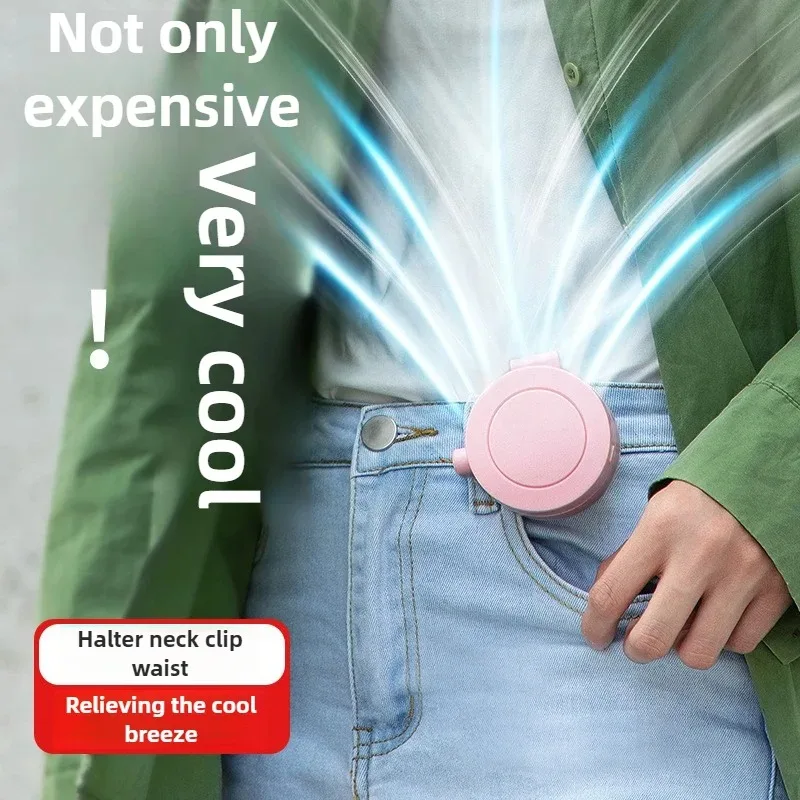 

Портативный перезаряжаемый мини-вентилятор на талии с 3-скоростной прочный носимый поясной вентилятор с зажимом для уличной работы на фермах, путешествий, рыбалки