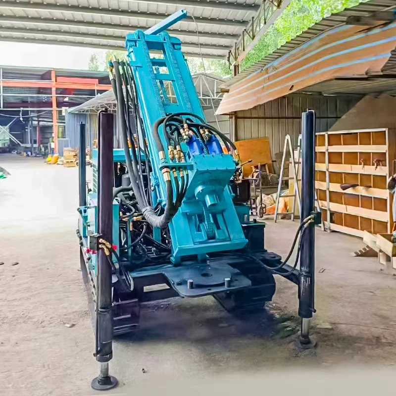 Hydraulic Crawler Deep Well Drilling Rig 300m 200m Drilling Well Drilling Rig with Mud Pump Configuration