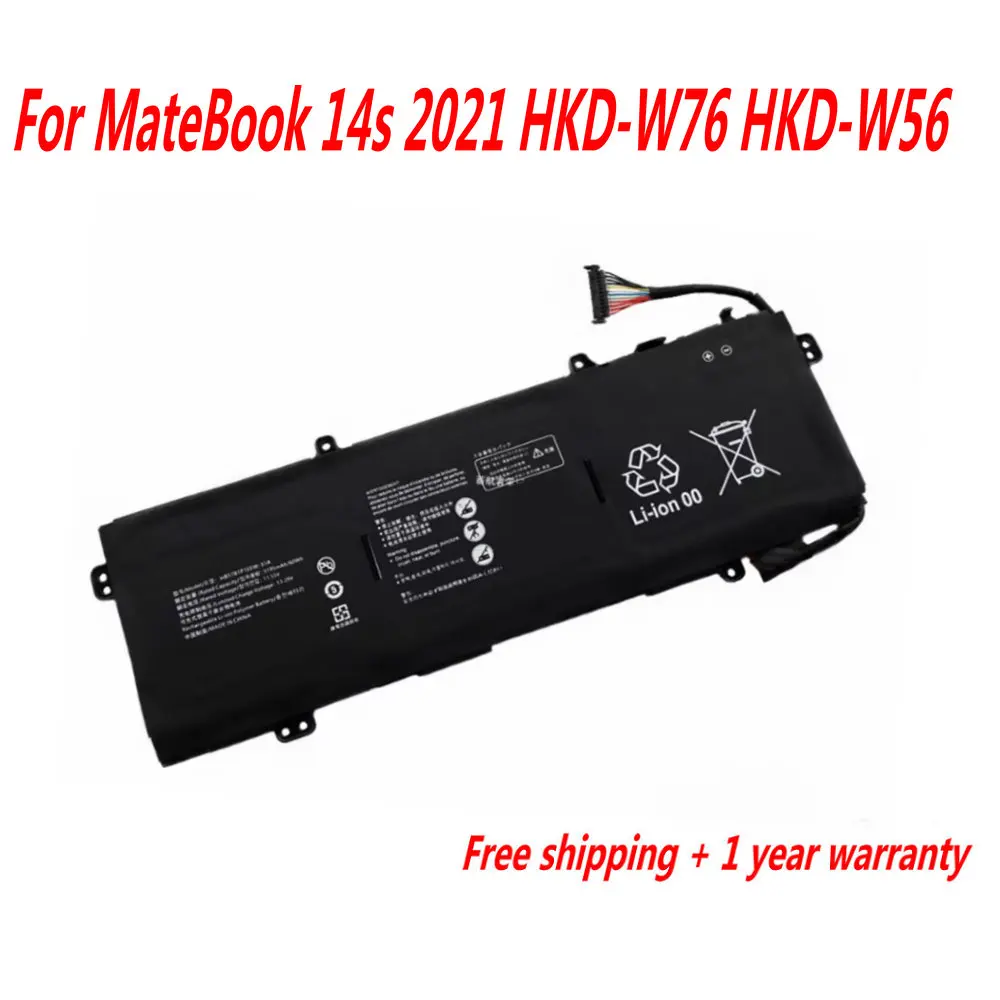 NEW HB5781P1EEW-31A Laptop Battery For Huawei MateBook 14s 2021 HKD-W76 HKD-W56 HB5781P1EEW-31C 11.55V 5195mAh 60WH