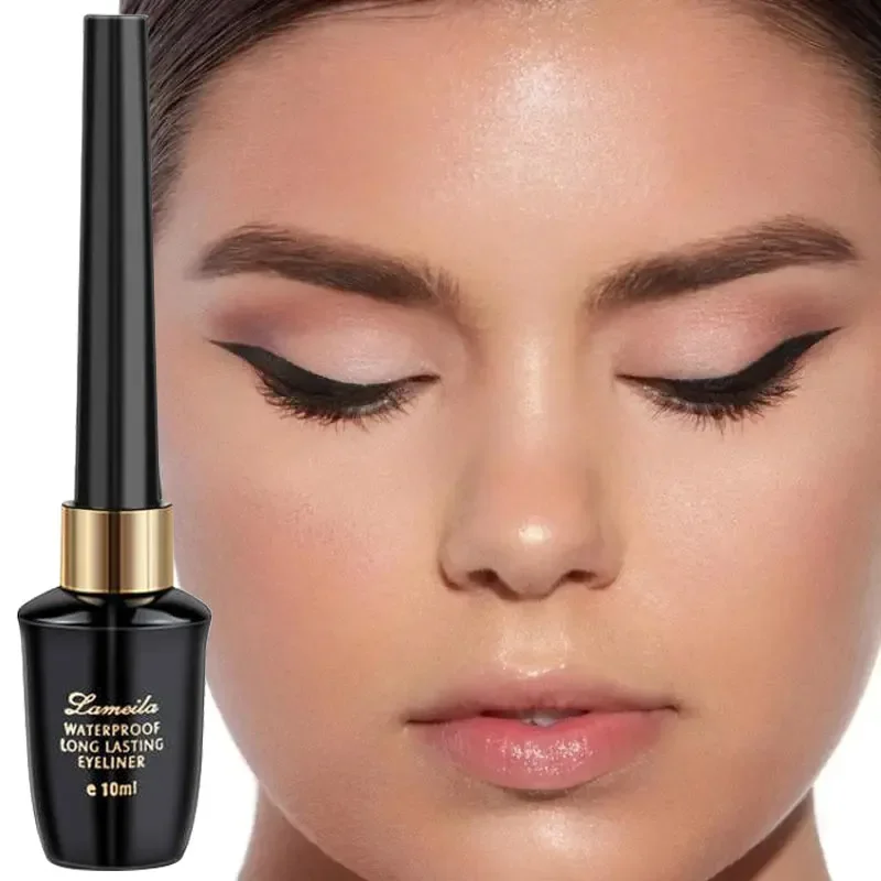 Penna per Eyeliner impermeabile trucco liquido nero ad asciugatura rapida testina Ultra-fine penna a pennello piccola liquida