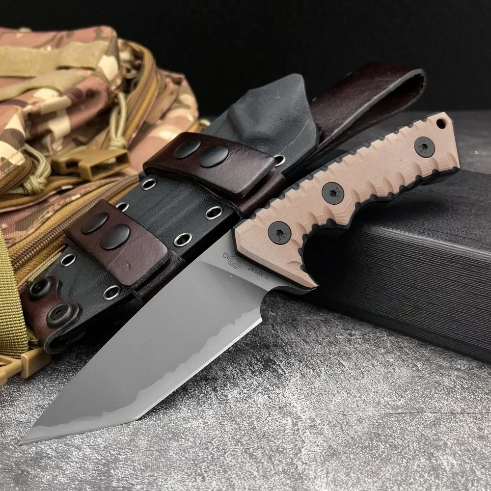 

M27 High Hardness Straight Knife DC53 Steel Blade G10 Handle Outdoor Tactical Hunting Knife EDC Pocket Knife Men's Gift