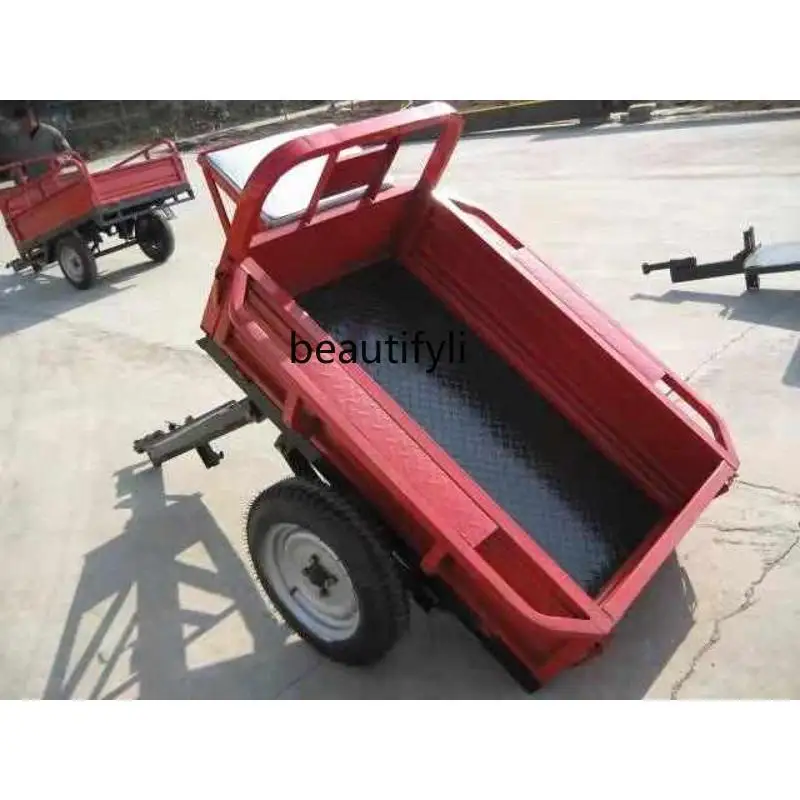 Miniature farmland machinery trailer walking tractor rotary tillage rear hanging multi-purpose