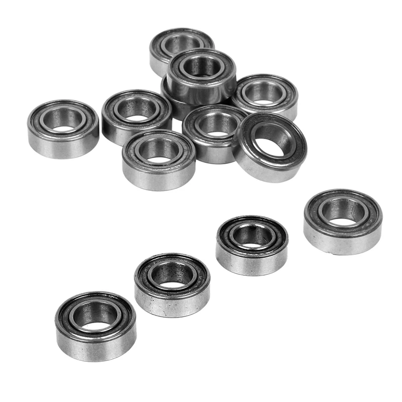 

10Pcs Miniature Rubber Sealed Metal Shielded Metric Radial Ball Bearing, MR126 ZZ 6 X 12 X 4MM & 10Pcs 6701 ZZ 12X18X4MM