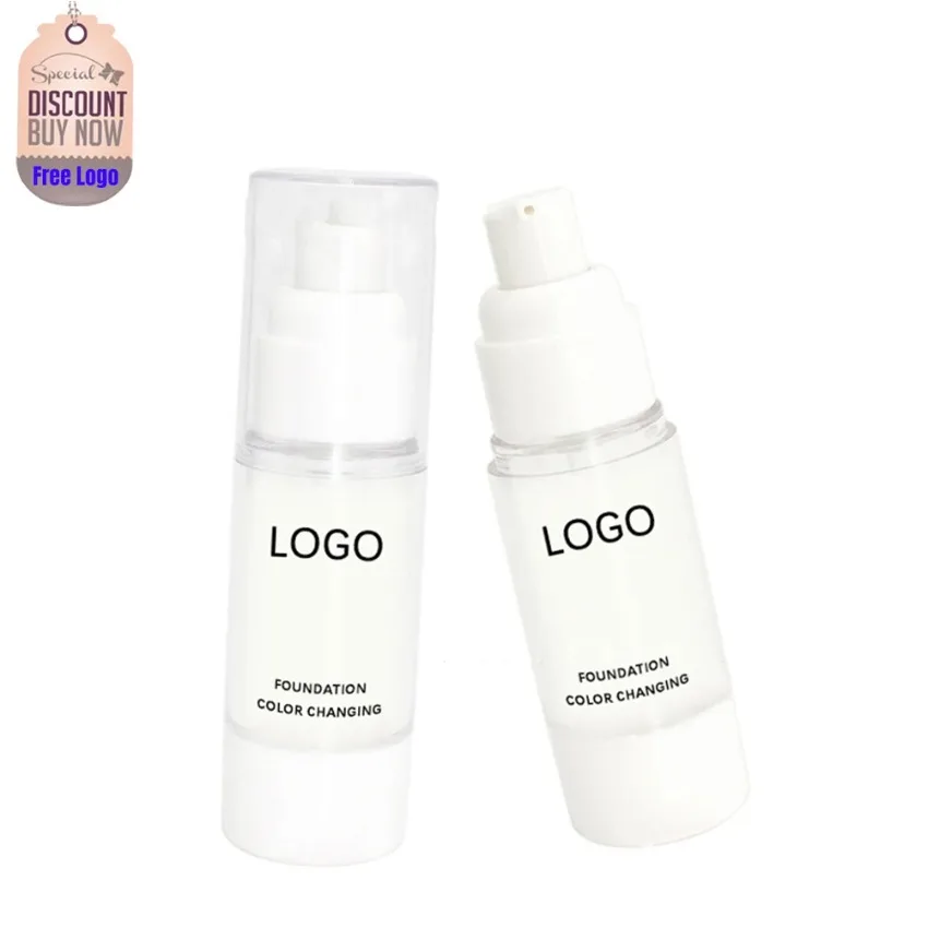 

Custom Color-changing Brighten Liquid Foundation Smooth Oil-Control Moisturizing Easy To Apply High Coveage Face Makeup Bulk