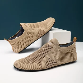 Yrzl-メンズスポーツフラットシューズ,快適で通気性のあるカジュアルウォーキングシューズ,加硫,夏,2024