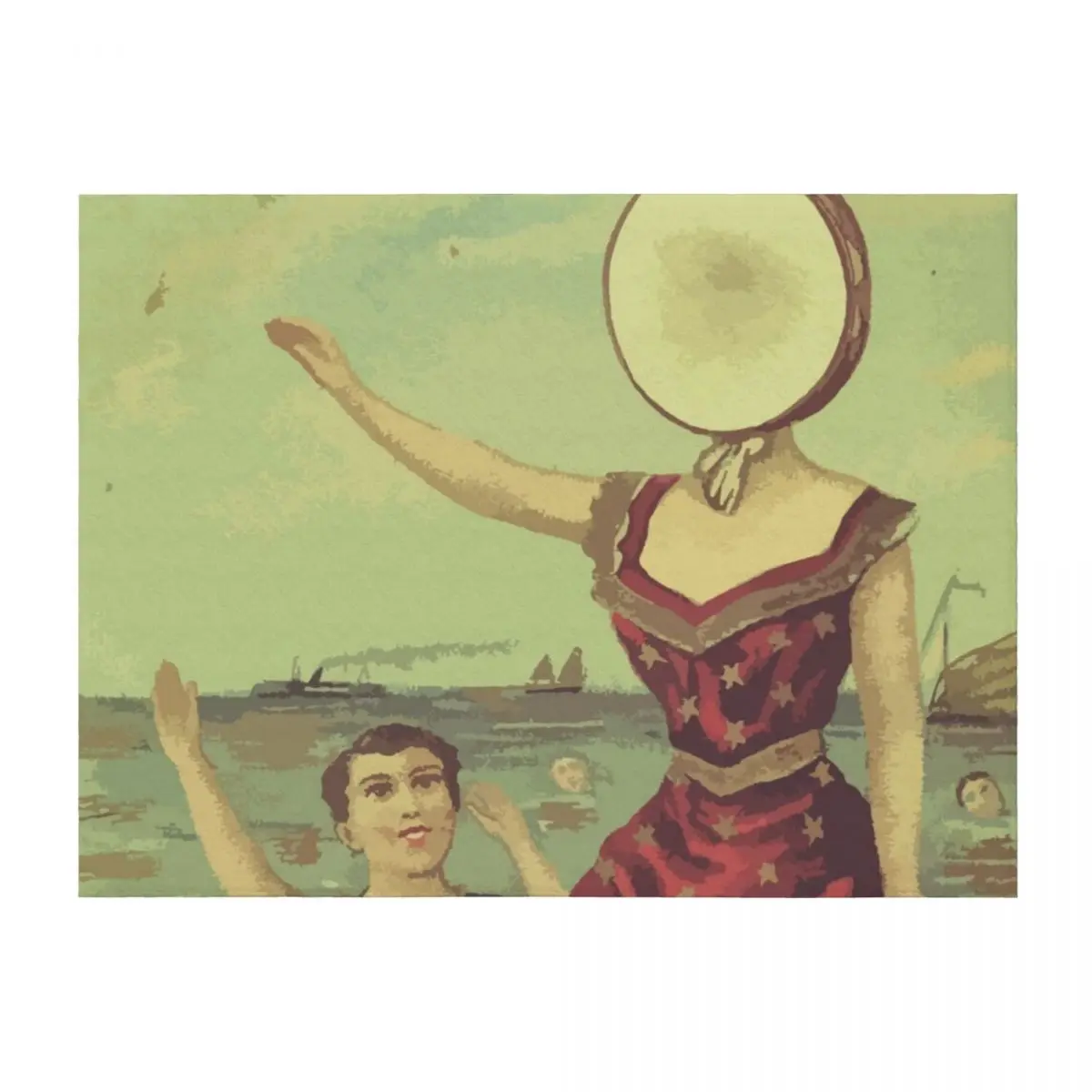 

Neutral Milk Hotel In the Aeroplane Over the Sea Cover Throw Blanket Thins Luxury Brand blankets and throws Blankets