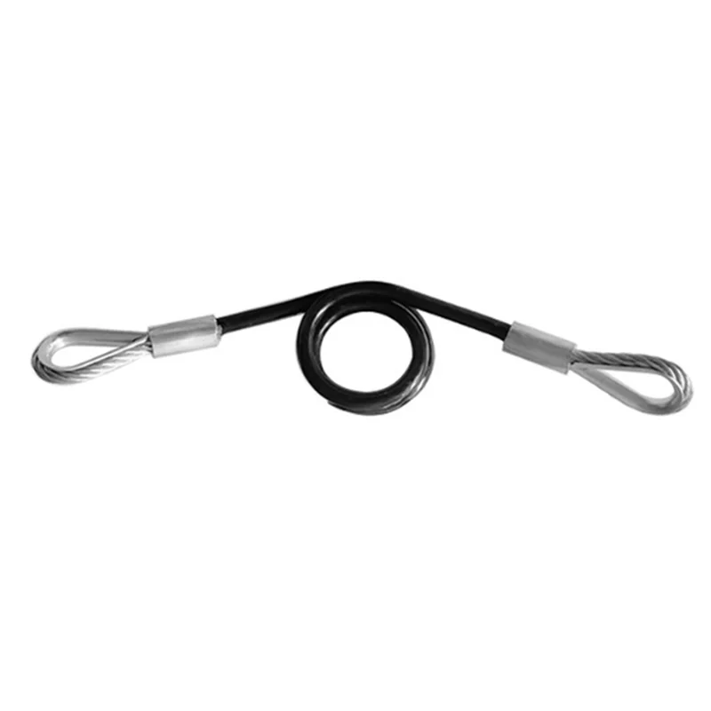 AB61-Trailer Safety Towing Cable Without Hook 3500Lbs Load Bearing 70CM Maximum Extension Length Spring Towing Rope For RV,Trail