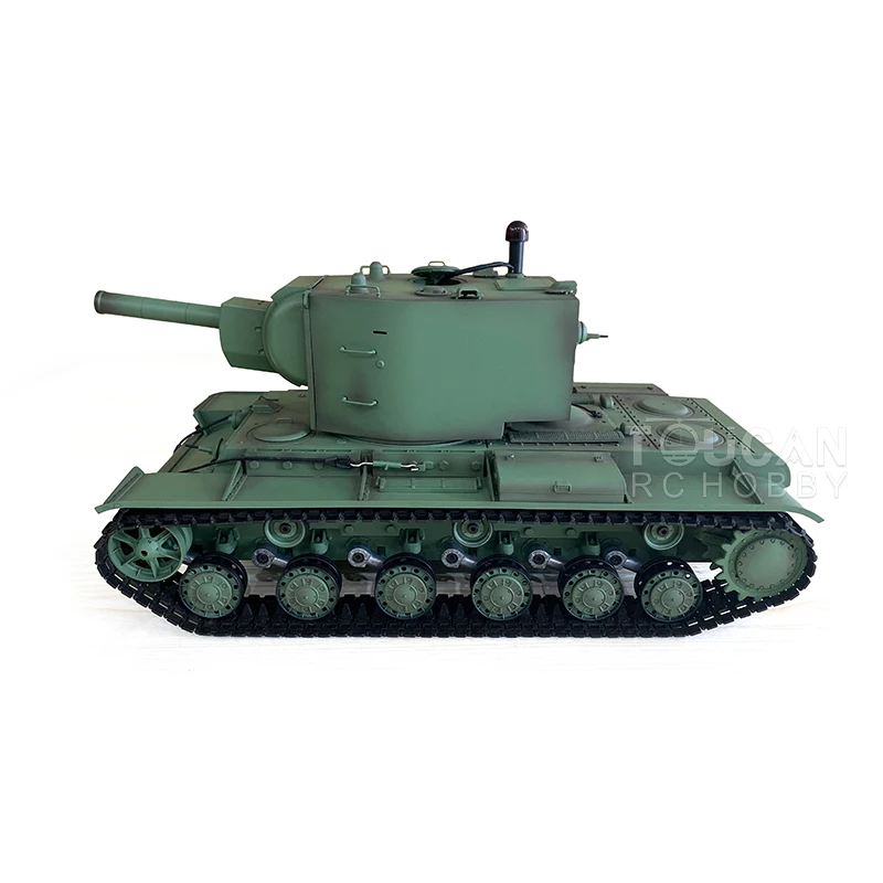 Heng-大人用のリコイルタレットバレルおもちゃ,タンクおもちゃ,soviet KV-2 3949 fpv 360 °, 1/16, 7.0, TH19749-SMT2