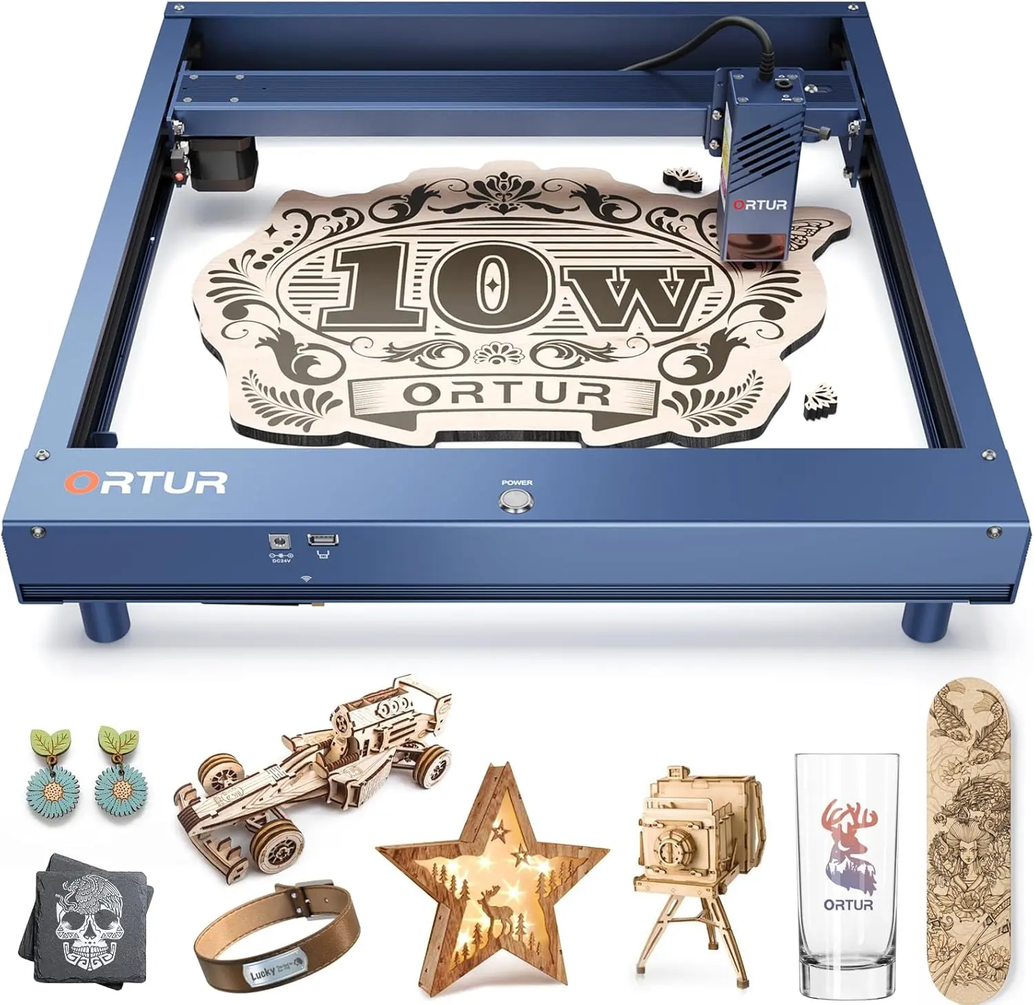 

Ortur H10+LU2-10B 10W 20W Diode Portable Mini CNC Laser Marking Cutting Machine Diode Laser Engraver For Stone Wood Glass