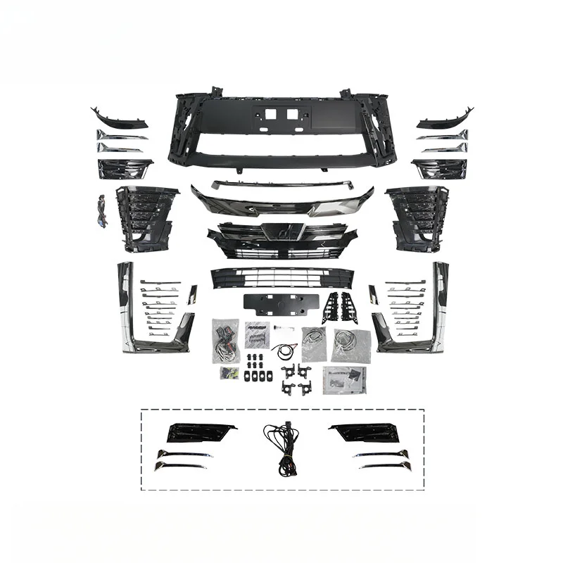 High Quality JDM Style Full Body Kit With Front Bumper Side Skirts Rear Lip For Alphard Vellfire 2 Year Warranty Exterior Upgrad