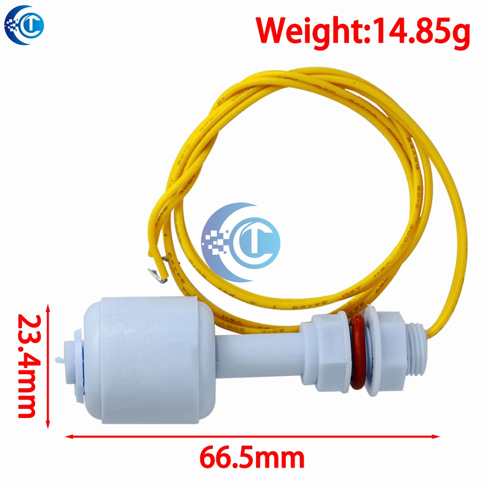 1 Piece 52mm PP Liquid Water Level Sensor - Horizontal Float Switch Down