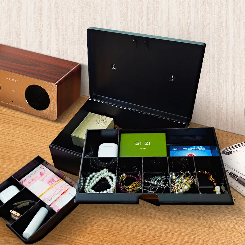 Shield Household Small Cash Box Cash Box Office Mini Storage