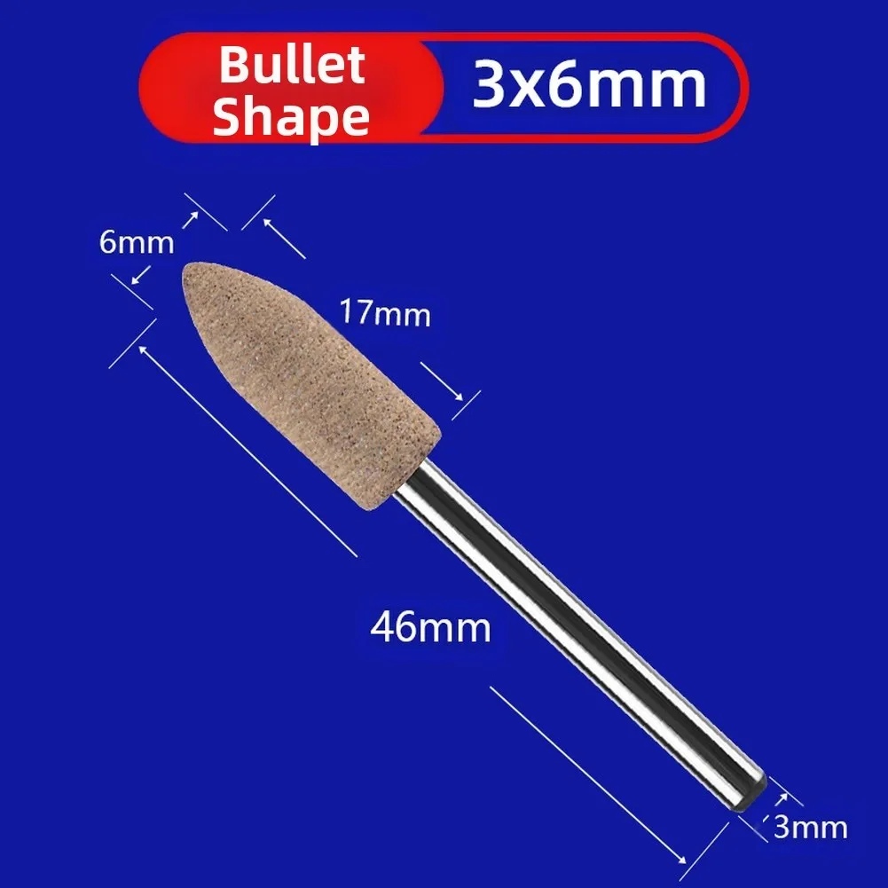 Abrasive Stones Grinding Heads Set Coaxial Performance Cutting Edges And Corners Grinding Wheels For Various Surfaces