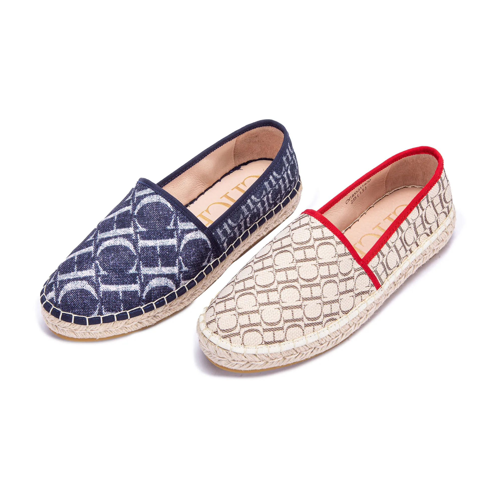 

Loafer Luxury Brand Casual Shoes Beach Flats Straw Woven Loafers