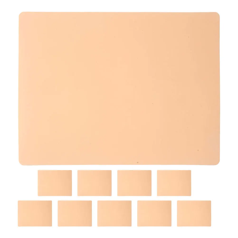 10 قطعة ممارسة الوشم الجلد سيليكون قابلة لإعادة الاستخدام المحمولة ل الحاجب Microblading الشفاه الوشم الجلد وهمية لممارسة الوشم