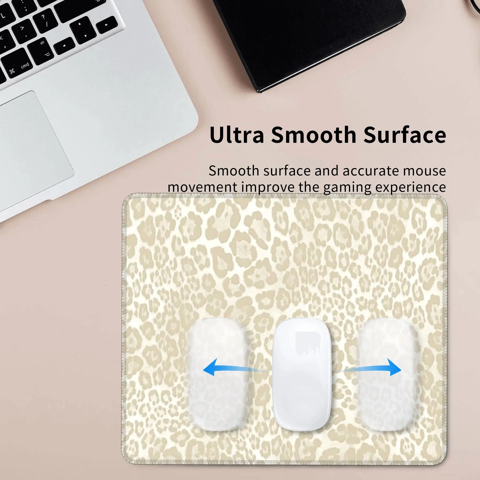 Light Leopard Pattern Mouse Pad Computer Keyboard Mouse Mat Gamer PC Laptop Desk Mat Office Accessories Table Mats
