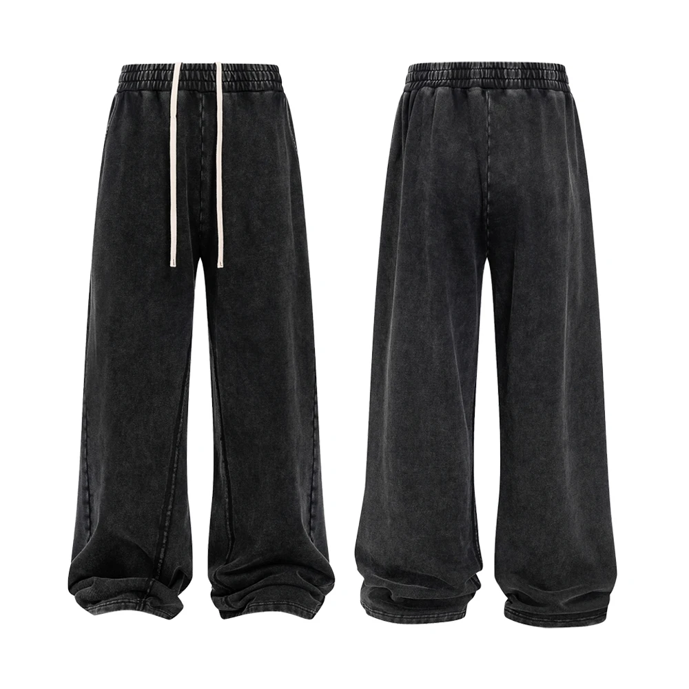 Y2k Vintage Kleding Man Streetwear Hiphop Katoenen Broek Casual High Street Style Retro Verontruste Oversized Baggy Joggingbroek Man