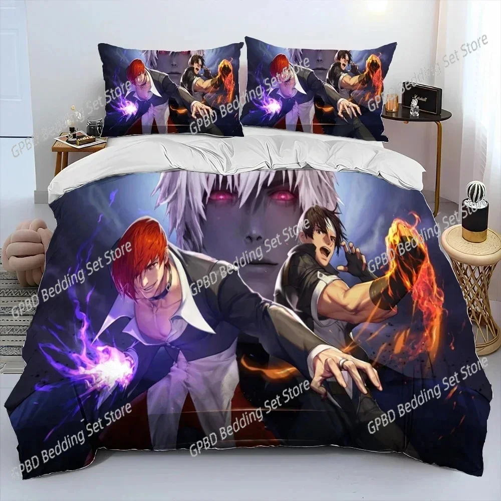 King of Fighters Retro Game 3D NEW Duvet Cover Pillowcase Bedding Set Adult Girl Bedroom Decoration Children Single Double Large 6