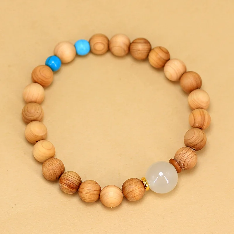 Bai Mu DIY early-release bracelet, 0.8mm size, Chinese-style unisex prayer beads, decorative ornaments and collectible jewelry