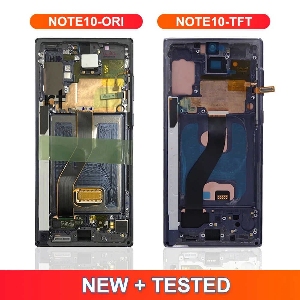 TFT LCD-scherm voor Samsung Galaxy Note10 N970F N970F/DS Display LCD-scherm met touchscreen Digitizer Vergadering Vervanging