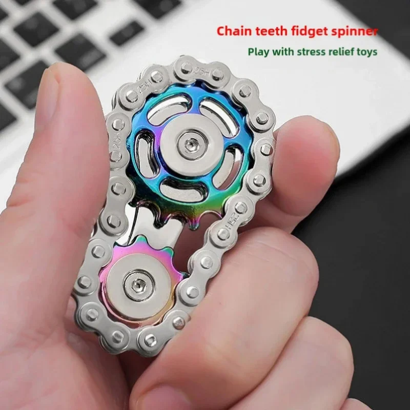 

Metal Fidget Spinner Office Desk Toy Stress Relief Gears Hand for Adults decoration home decor Relieve relax