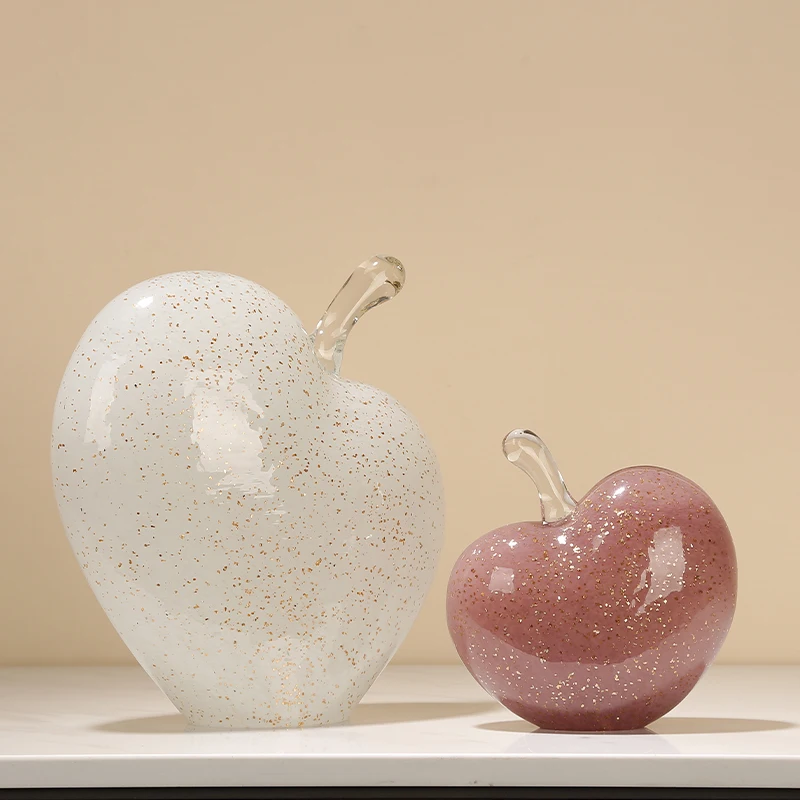 

Apple Glass Decoration Creative Living Room Living Room Light Luxury Simple Wine Cabinet Entrance Decoration Housewarming Gift