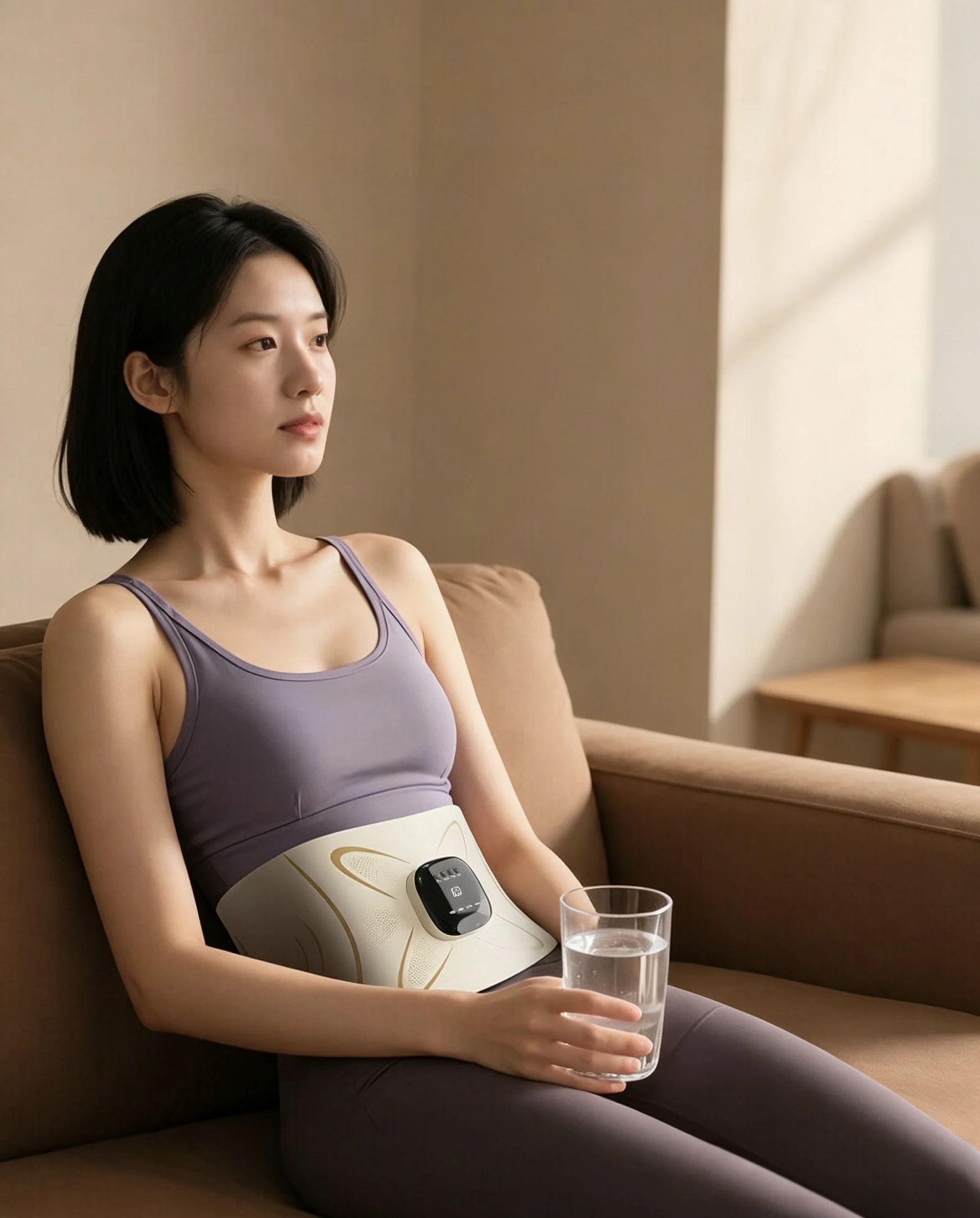 

Post-festival Full American Shu Yi EMS microcurrent abdominal heating pulse exercise fitness massage belt shaping gift