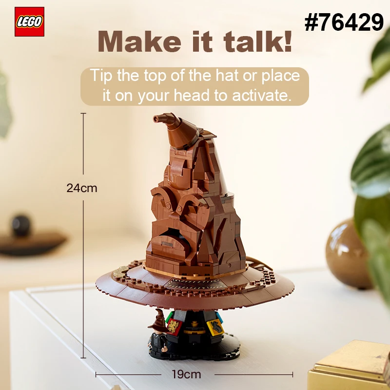 LEGO 76429 Talking Sorting Hat 561 PCS for Harry Potter fans Buiding Blocks Model DIY Toys For Boys Girl Gift ages 18+