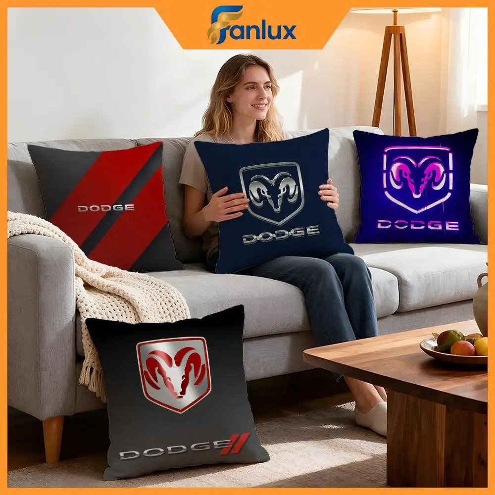 Brand Dodge Cushion Cover 4Pcs Decorative Covers Soft Cushion Case for Sofa Couch Decor 40x40 45x45 Pillowcases