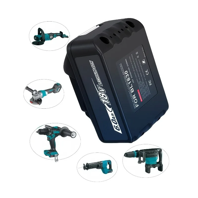 Hot Sale New 18V 3.0Ah-9.0Ah Power Tools Battery for Makita 18V BL1830B BL1840B BL1850B BL1860B Replacement Lithium Batteries