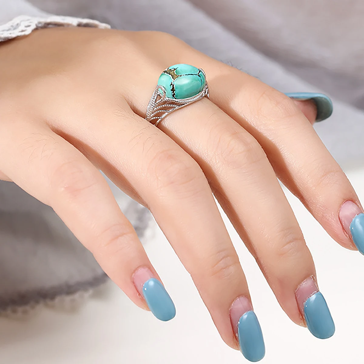 925 Sterling Silver Adjustabe Blank Ring Base 5X7/6X8/7X9/10X12/10X14mm Oval Cabochon DIY Ring Setting Jewelry Findings Making